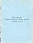 Consideration of elimination of the "subject to" qualification: public meeting - June 30, 1982 (part 2) by American Institute of Certified Public Accountants. Auditing Standards Board