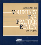 Guidelines for voluntary tax practice review