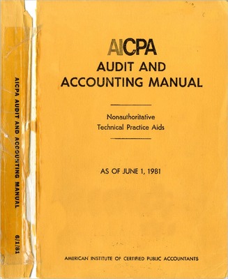 "AICPA Audit And Accounting Manual : Nonauthoritative Technical Practic ...