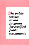 Public Service Award Program for Certified Public Accountants 1983