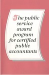 Public Service Award Program for Certified Public Accountants 1984
