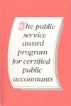Public Service Award Program for Certified Public Accountants 1986