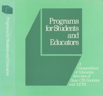 Programs for Students and Educators: A Compendium of Education Activities of State CPA Societies and AICPA