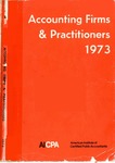Accounting Firms & Practitioners 1973 by American Institute of Certified Public Accountants (AICPA)