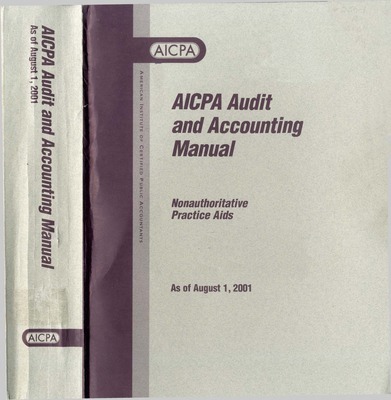 "AICPA Audit And Accounting Manual : Nonauthoritative Technical Practic ...