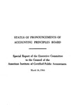 Status of Pronouncements of Accounting Principles Board, Special Report
