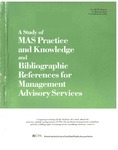 Study of MAS practice and knowledge and bibliographic references for management advisory services : MASPAK