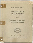 Basic principles for costing and accounting for folding paper box manufacturers by Folding Paper Box Association of America