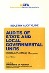 Audits of state and local governmental units, 2nd edition (1978); Audit and accounting guide: by American Institute of Certified Public Accountants. Committee on Governmental Accounting and Auditing