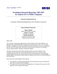 AIPCA News Flash: Fraudulent Financial Reporting: 1987-1997: An Analysis of U.S. Public Companies