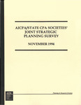 AICPA/State Societies' Joint Strategic Planning Survey, November  1994