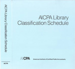AICPA Library Classification Schedule, 1986 Revision