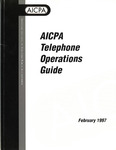 AICPA Telephone Operations Guide, February 1997 by American Institute of Certified Public Accountants (AICPA)