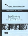 Member Solutions Partnership : Training Manual, Basic Navigation, OTL, iExpense & Employee Self-Service