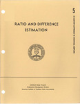 Auditor's Approach to Statistical Sampling, Volume 5. Ratio and Difference Estimation by American Institute of Certified Public Accountants. Professional Development Division. Individual Study Program