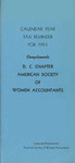Calendar Year Tax Reminder for 1953 by American Society of Women Accountants. D. C. Chapter
