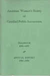 Yearbook, 1954-1955; Annual Report, 1953-1954 by American Woman's Society of Certified Public Accountants