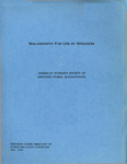 Bibliography for Use by Speakers by American Woman's Society of Certified Public Accountants. Public Relations Committee