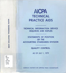 AICPA Technical Practice Aids, as of July 1, 1979 by American Institute of Certified Public Accountants (AICPA)