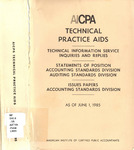 AICPA Technical Practice Aids, as of June 1, 1985