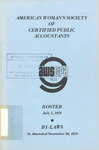 Roster, July 1, 1976; By-laws as amended November 30, 1975