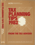 Tax planning tips 1982 from the Tax adviser