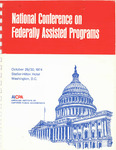 National Conference on Federally Assisted Programs, October 29/30, 1974