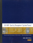ISO 9001: Quality Management System Manual, Revision L, 2005-2006 Edition