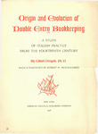 Promotional Brochure for Origin and Evolution of Double Entry Bookkeeping by Robert H. Montgomery