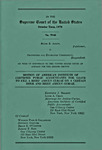 In the Supreme Court of the United States, October Term, 1979, Peter E. Aaron, Petitioner, v. Sercurities and Exchange Commission, Respondent, Motion of American Institute of Certified Public Accountants for Leave to File a Brief Amicus Curiae on a Certain Issue, and Brief Amicus Curiae by American Institute of Certified Public Accountants (AICPA)