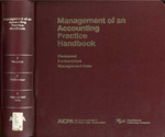Management of an Accounting Practice Handbook, Volume 3. Personnel, Volume 4. Partnerships, Volume 5. Management Data, June 1979 by American Institute of Certified Public Accountants (AICPA)