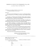 Notice from the American Institute Publishing Co., Inc., to Members of the American Institute of Accountants and Others Interested in Accountancy Re: Forthcoming Publication of Financial Examinations, by F. W. Thornton. by American Institute Publishing Co.