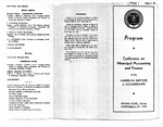 Program - Conference on Municipal Accounting and Finance of the American Institute of Accountants, Stevens Hotel, Chicago, March 28 and 29, 1938.