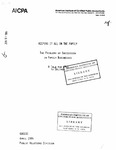 Keeping It All in the Family:The Problems of Succession in Family Businesses, February 21, 1984 by American Institute of Certified Public Accountants. Public Relations Division