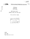 How to Help Clients Prepare to Apply for a Bank Loan, A Talk for Practitioners, April 1982 by American Institute of Certified Public Accountants. Public Relations Division