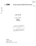 Going Concerns, A Talk for CPAs (aimed at Business Audiences), February 1982 by American Institute of Certified Public Accountants. Public Relations Division
