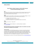 David Walker to Deliver Keynote at AICPA 2010 Advanced Personal Financial Planning Conference.