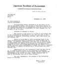 Letter from John L. Carey, Secretary, AIA, to State Society & Chapter Presidents, re: Accounting Clinic to Be Held By Harrisburg Chapter of the Pennsylvania Institute of Accountants, November 18-19, 1938. by John L. Carey