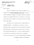 Press Release from AIA to Editors, re: Text of an Address to Be Presented, on Wednesday, June 14, 1938, by P. W. R. Glover, of New York, Chairman of Special Committee of Auditing Procedure, at the Forty-Fourth Annual Credit Congress of the National Association of Credit Men, at Grand Rapids. by P. W. R. Glover