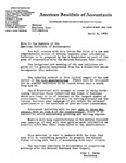 Letter from John L. Carey, Secretary, AIA, to Members of the AIA, re: First of New, Comprehensive Series of Natural Business Year Information Bulletins to be Prepared by Dun & Bradstreet, in Cooperation With the Natural Business Year Council. by John L. Carey