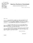 Blank Form Letter from John L. Carey, Secretary, AIA, to Member, re: Advising That Council of the AIA Has Voted Favorably on the Recommendation of the Board of Examiners to Elect the Recipient as Member of the Institute. by John L. Carey