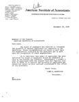 Letter from John K. Mathieson, President, Executive Committee, AIA, to Members of the Council of the AIA, re: Mail Ballot No. 75, December 15, 1939, Asking for Votes "In Favor Of" or "Against" Election of Candidates Listed on Enclosed Ballot. by John K. Mathieson