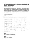 IRS Commissioner Douglas H. Shulman To Address AICPA National Tax Conference, Published October 14, 2010 by American Institute of Certified Public Accountants (AICPA)