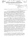 Letter from George O. May, Vice-Chairman, AIA Committee on Accounting Procedure, to Members of the Committee on Accounting Procedure, re: Memorandum Dealing With Proper Treatment of Unamortized Discount and Redemption Premium on Financing. by George O. May