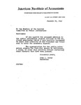 Letter from John L. Carey, Secretary, AIA, to Members of the Special Committee on Public Information, re: Proposed Radio Series on the Subject of Accounting and Its Value to Business and the Public. by John L. Carey