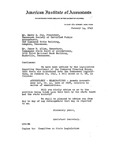 Letter from H. T. Winton, Assistant Secretary, AIA, to Harry M. Jay, President, Tennessee Society of Certified Public Accountants, and James W. Allen, Secretary, Tennessee State Board of Accountancy, re: Tennessee Legislature Bill S. 68 Relating to Accountancy Examinations. by H. T. Winton