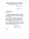 Letter from Frank A. Gale, Assistant Secretary, AIA, to Members re: Copy of 