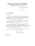 Letters from Frank A. Gale, Assistant Secretary, AIA, to Various Addressees, re: Printed Copy of 
