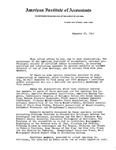 Letter from Frank A. Gale, Assistant Secretary, AIA, to Members and Organizations, re: Offering Assistance of the AIA in Securing Qualified Speakers for Meetings.