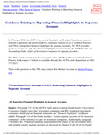 Guidance relating to reporting financial highlights by separate accounts.